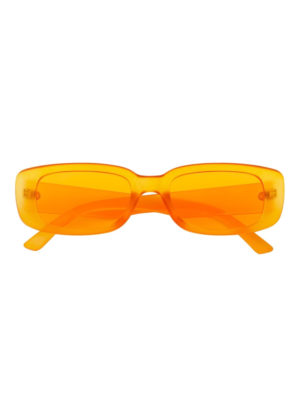 SLIM - Small Rectangle Sunglasses Orange Frame Orange